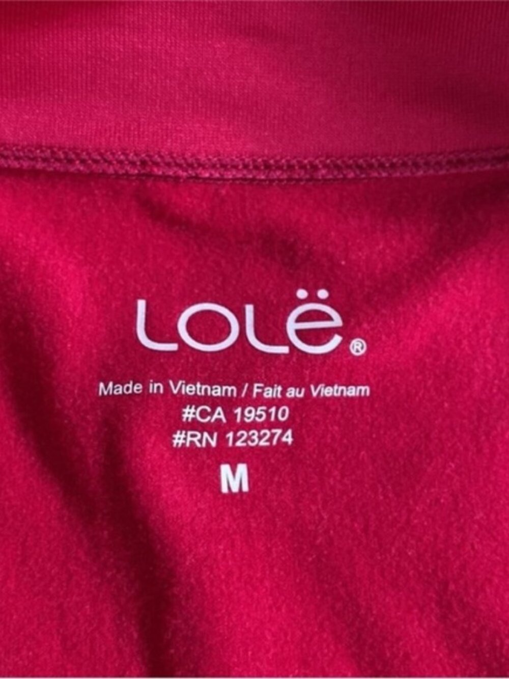Lole women’s long sleeve top half zipp pullover fleece size Medium - Picture 3 of 9